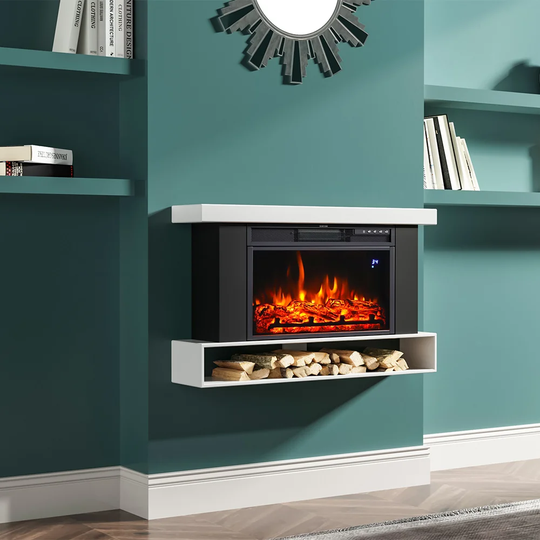 Dreu Recessed Wall Mounted Electric Fire Suite