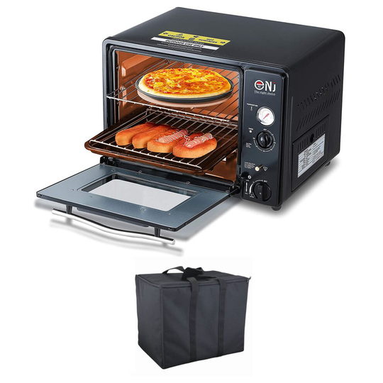 (Only Gas Oven) Mini Gas Oven 30L Grill Outdoor Butane 1.3kW Timer Piezo GF-300