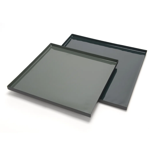 Grey/Black Square Tray