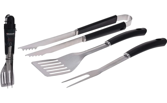 Stainless Steel 3 Piece Grilling Tool Set