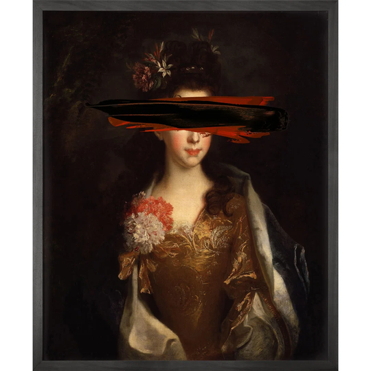 Black Mark by Young and Battaglia - Picture Frame Graphic Art on Canvas