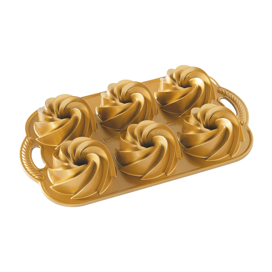 Nordic Ware Nordic Ware heritage bundtlette baking tin gold 0.9 L