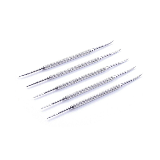 One Piece Double Ended Pedicure File Satin Edge Ingrown Toe Nail Lifter Onychomycosis Paronychia Podiatry Chiropod Steel