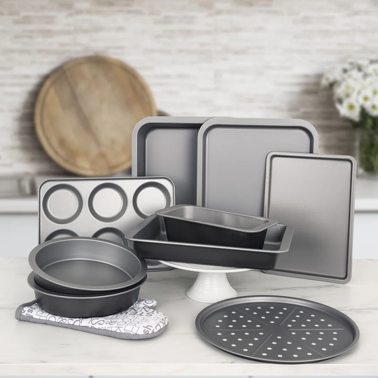 Belfry Kitchen Rausch 10 Piece Non-Stick Steel Bakeware Set