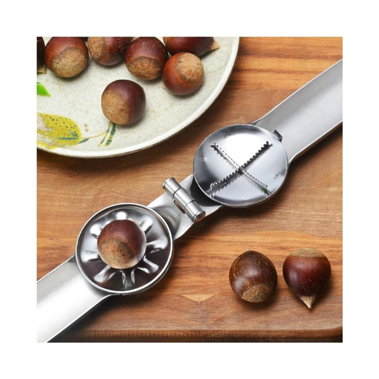 2 in 1 Quick Chestnut Clip Walnut Plier Metal NutCracker Sheller