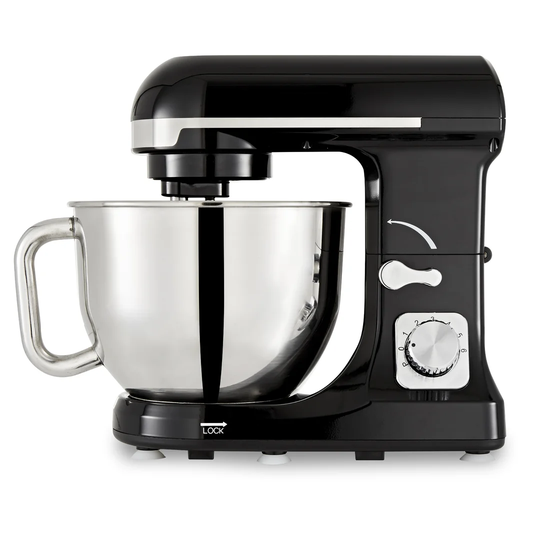 Tower T12033 3-in-1 Stand Mixer with 6 Speeds and Pulse Setting, 1000 W, Black
