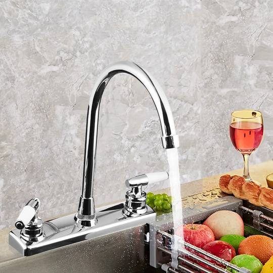 Pull Out Twin Lever Monobloc Tap