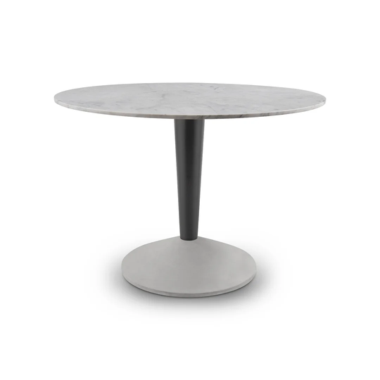 Cublington 110cm Genuine Marble Pedestal Dining Table