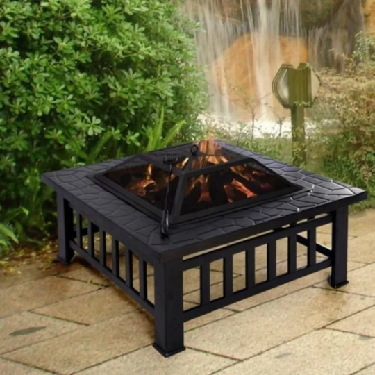 Hackman Steel Charcoal/Wood Burning Fire Pit