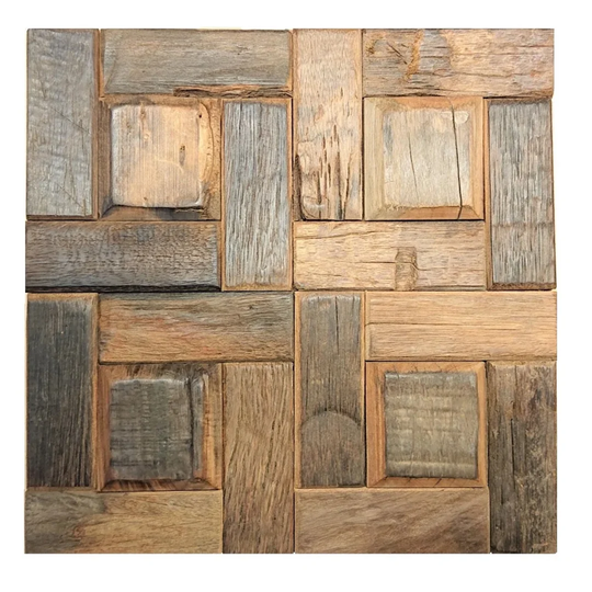 Hals 30 cm x 30 cm Wood Look Tile in Brown