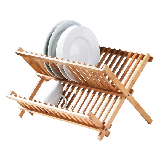 Folding Dish Rack in Natural