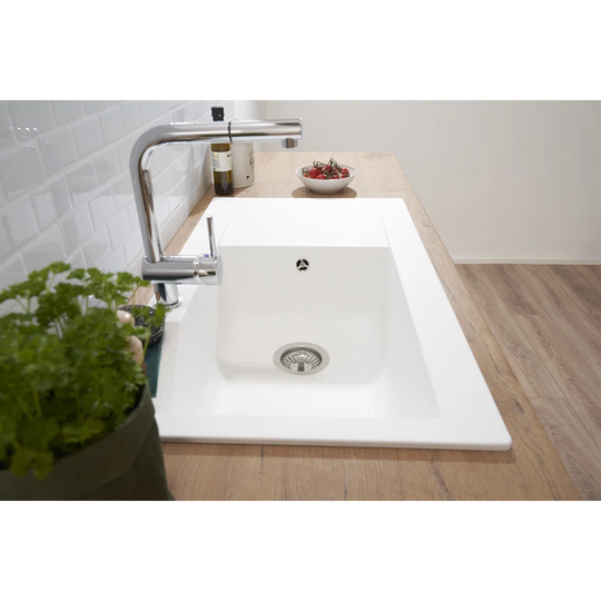 1 bowl built-in kitchen sink