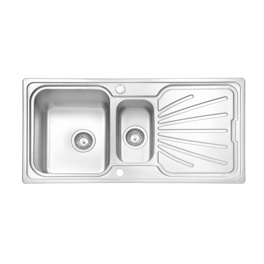 JASSFERRY Stainless Steel Kitchen Sink 1.5 Bowl Reversible Drainer 1000X500