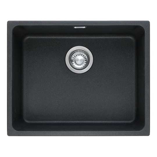Single Bowl Undermount Kitchen Sink Onyx Black Fragranite - Franke KBG 110-50 MB