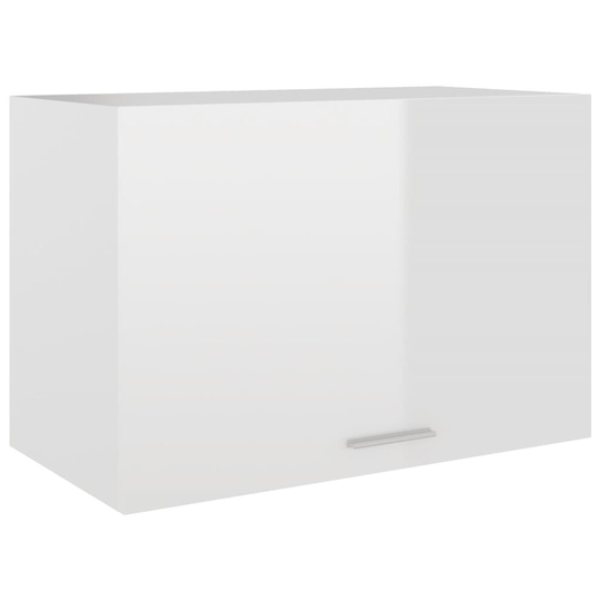 vidaXL Kitchen Cabinet High Gloss White Chipboard Kitchen Storage Organiser