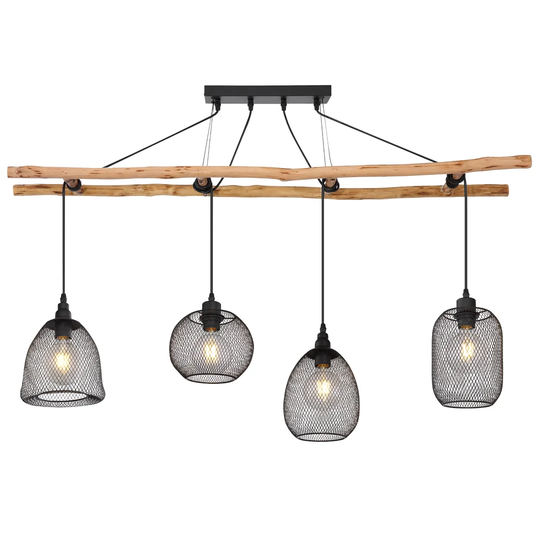 Devaney 4-Light Kitchen Island Linear Pendant