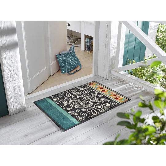 Folk Flourish Kitchen Mat