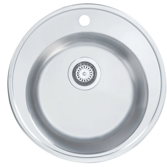 51cm x 51cm Round Single Bowl Kitchen Sink