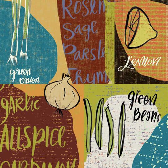 Pantry Sampler II by Cheryl Warrick - Unframed Graphic Art Print on Canvas