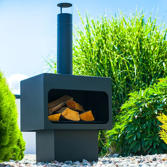 Gerben Steel Charcoal/Wood Burning Chiminea