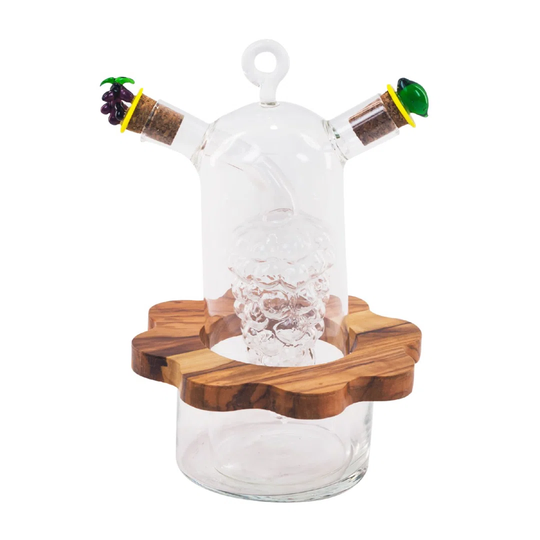 By SIGRIS 2 Uses Glass Cruet Kitchen Utensils Rustic Collection Signes Grimalt