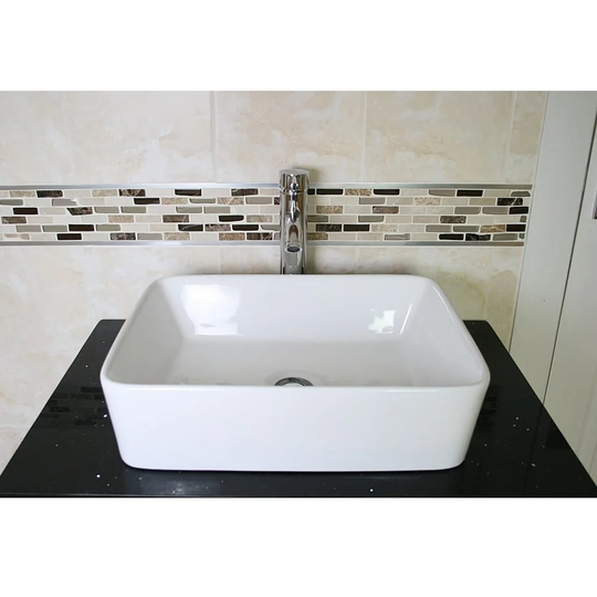 Ballyvoy Ceramic Countertop Basin with Tap