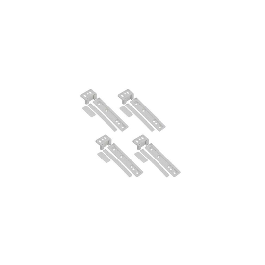 4 x Zanussi Integrated Fridge & Freezer Door Mounting Bracket Fixing Slide Kit