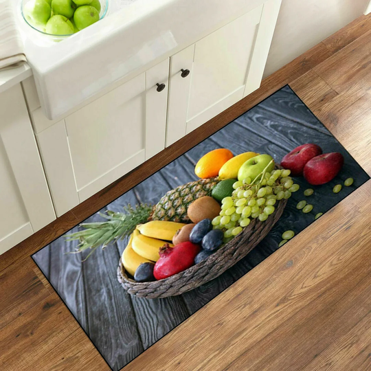 New 3D Non-Slip Kitchen Mat Door Mat Indoor Rug Banana Pineapple Pattern