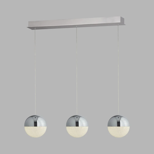 Andrea Globe Bar 3-Light LED Kitchen Island Pendant
