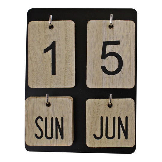 Wooden Free Standing Calendar Board