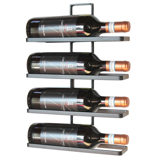 Pascal 4 Bottle Wall Mounted Wine Rack