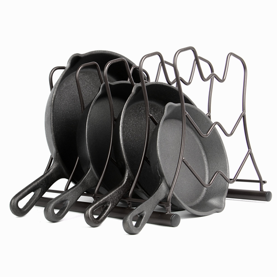 5 Layer Pan Holder Versatile Kitchen Frying Pan Storage Solution Rack M&W
