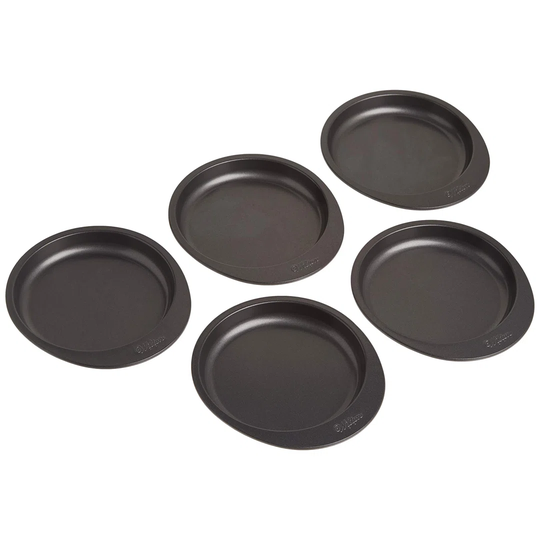 Oleary 5-Piece 15.2Cm Round Non-Stick Carbon Steel Cake Tin Set
