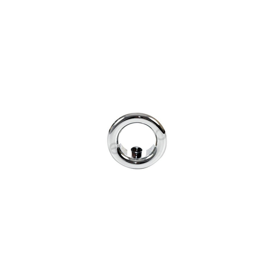 (25mm, Chrome) Small Chromed/gilded Rosette Rose Collar Bathroom Sink Basin Overflow 15-25mm