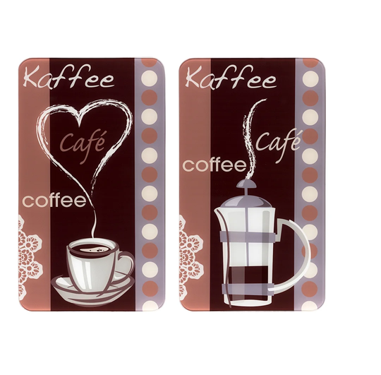 Creighton 2 Piece Tempered Glass Chopping Board Set