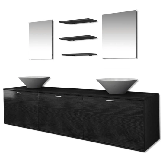 Iline 8 Piece 420mm Bathroom Furniture Suite