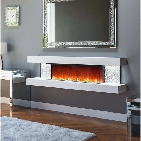 Mortensen Wall Mounted Electric Fire Suite