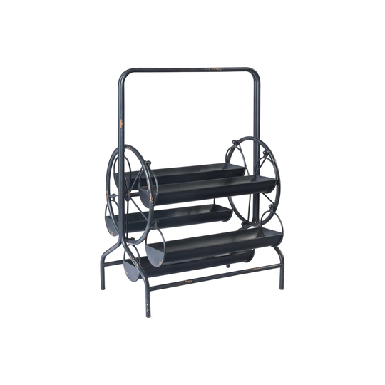 Chenoa 5 Bottle Tabletop Wine Bottle Rack in Black