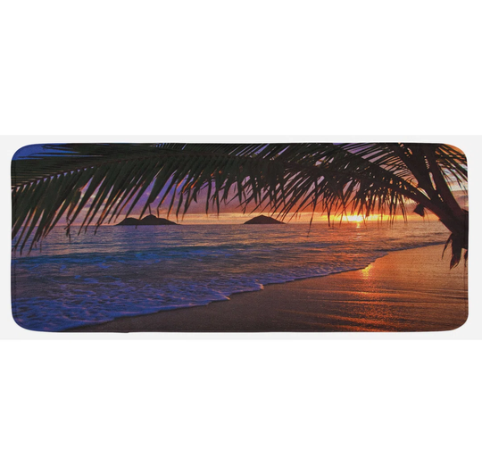 Hawaiian Kitchen Mat Pacific Sunrise Lanikai