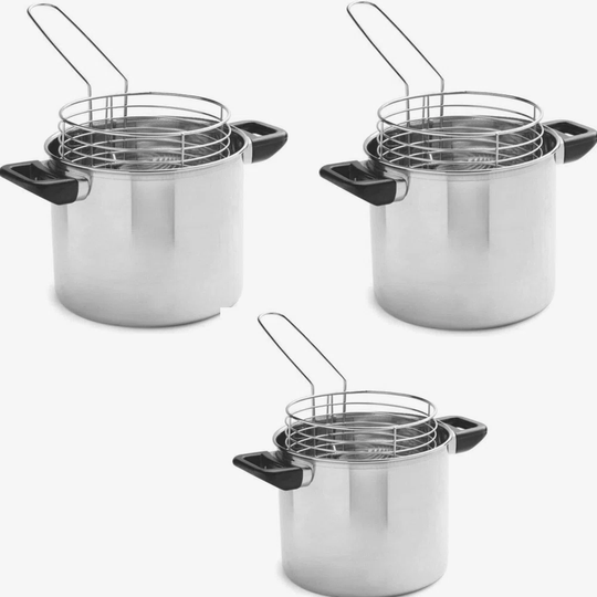 Tall and Deep Chip Pan with Robust Basket