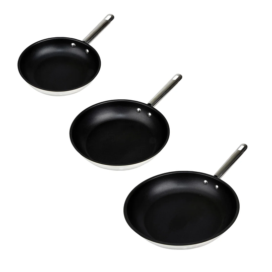 Denby 3 Piece Stainless Steel Cookware Set