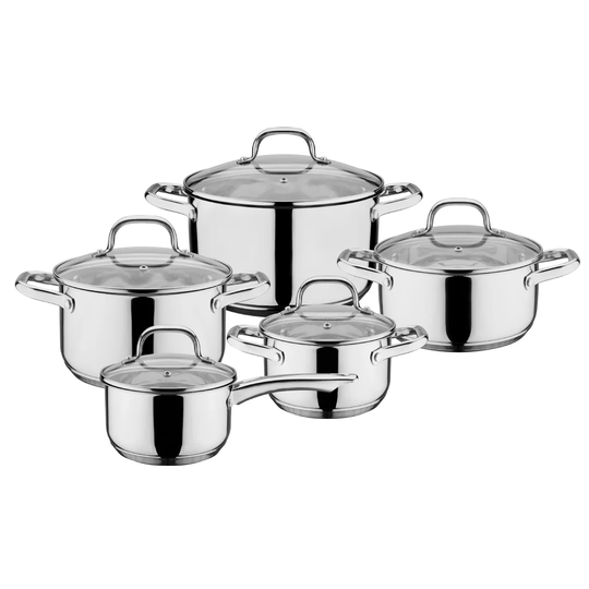 GSW 10 Pieces Stainless Steel Cookware Set