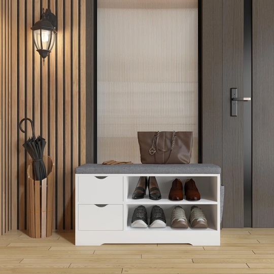 6 Pair Stackable Shoe Storage Bench