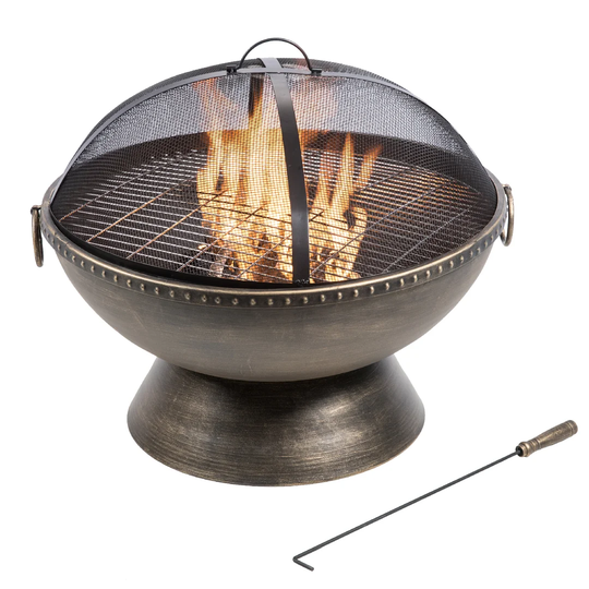 Steel Wood Burning Gas Fire Pit
