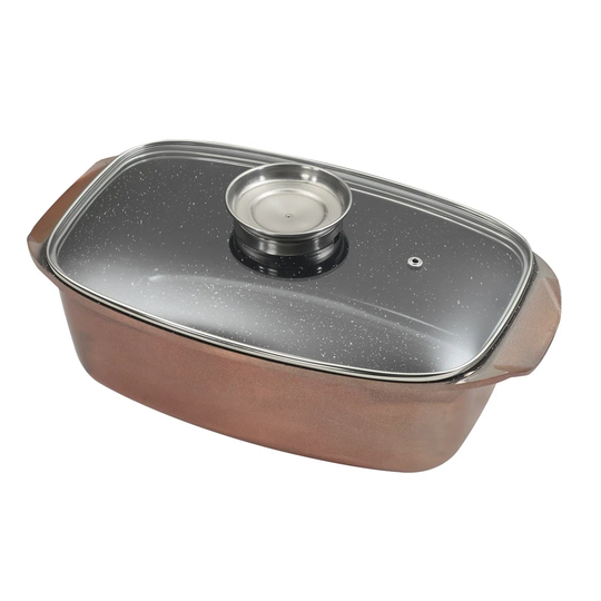 Degeorge Aluminium Rectangular Dutch Oven with Lid