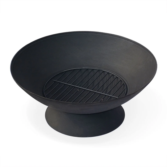 Wood-Burning Fire Pit 56cm - Etna Black - Outdoor Heating, Cast Iron