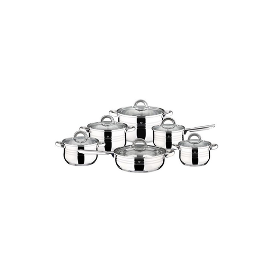Blaumann 12 Piece Stainless Steel Pan Set