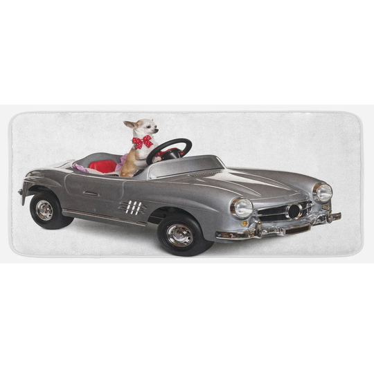 Dog Driver Kitchen Mat Chihuahua Puppy