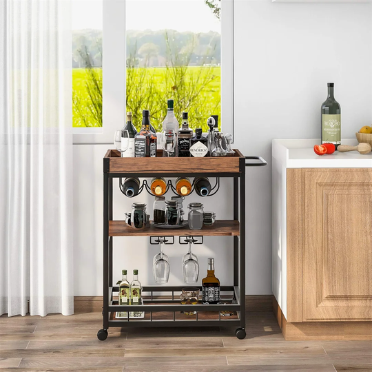 Fafnir 67 Cm Kitchen Trolley with Locking Wheels