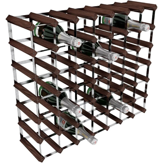 49 Bottle Traditional Wine Rack-Kit-Natural Pine (FSC), Wood, 71.6 X 61.9 X 23.3 Natural